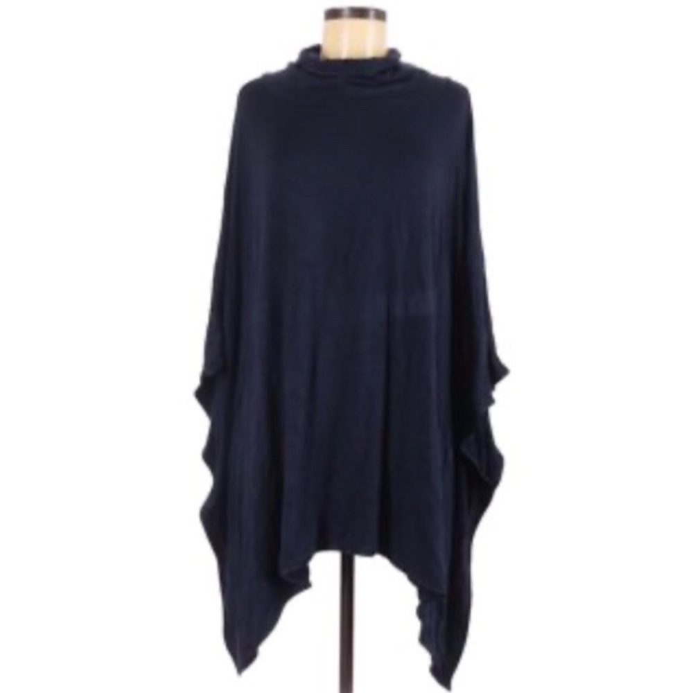 LOU & GREY Navy Poncho Wrap XS/S